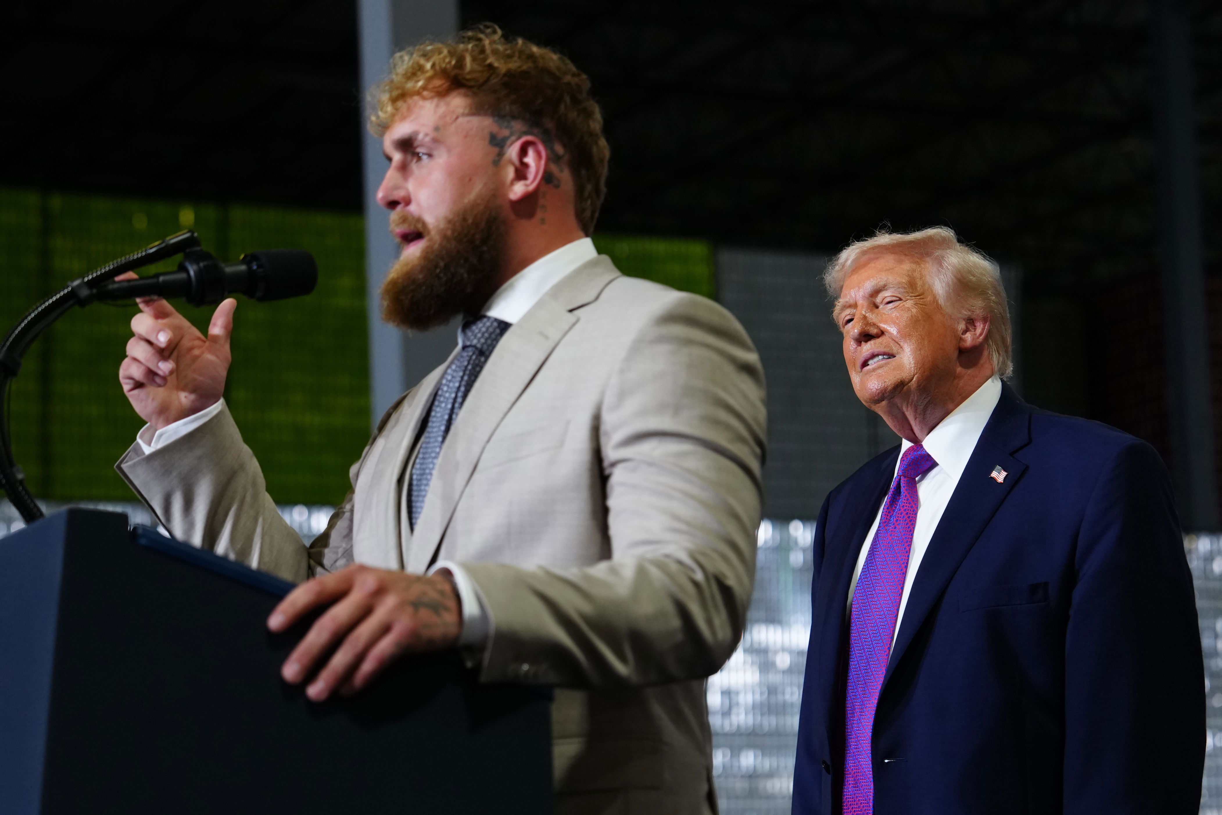 Trump endorses Jake Paul, praises boxer's 'beautiful' fiancee in ...