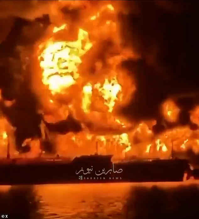 Oil tankers burn after being hit by explosive-filled Iranian boats as  Tehran threatens $200 a barrel