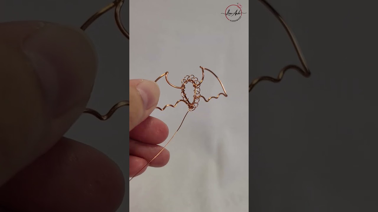 Wire wrap stone no hole | bat pendant with drop cabochon #shortsvideo # ...