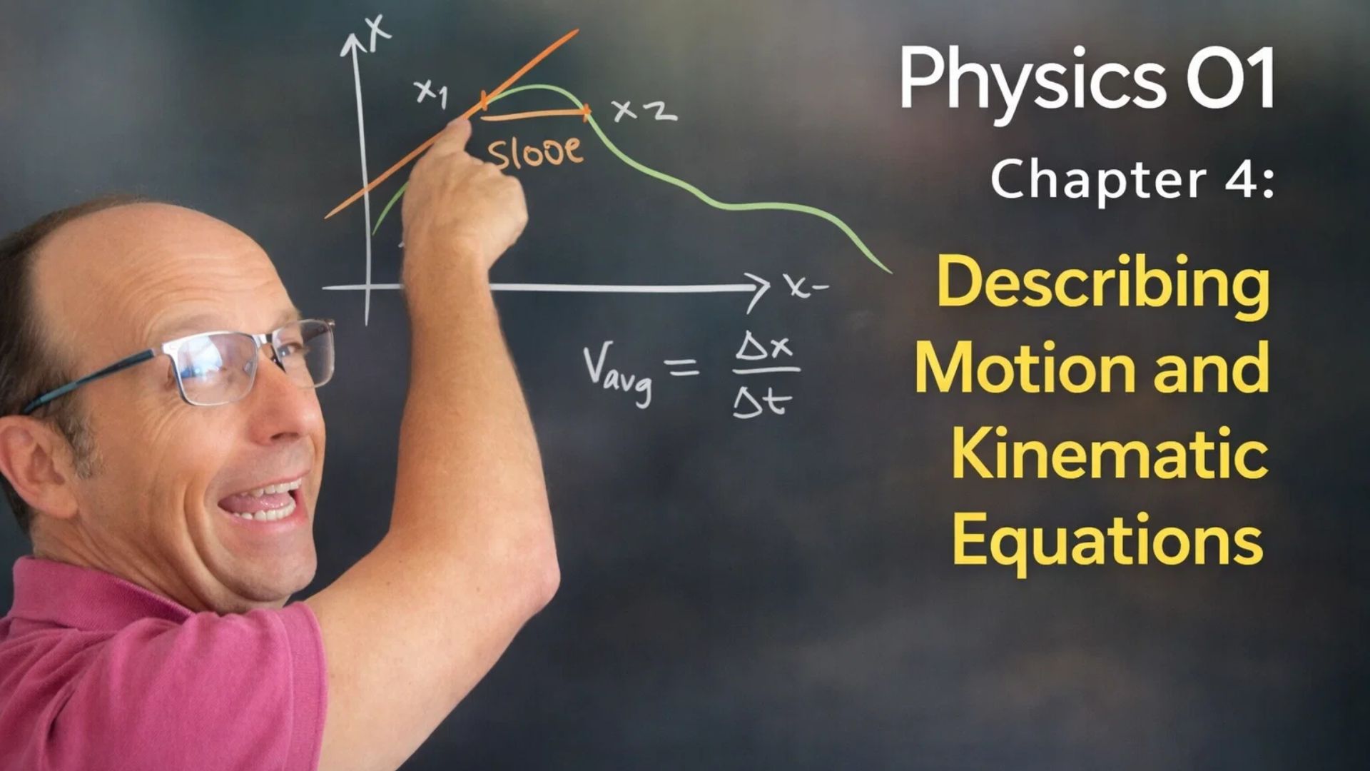 Physics 01 Chapter 4 Describing Motion and Kinematic Equations