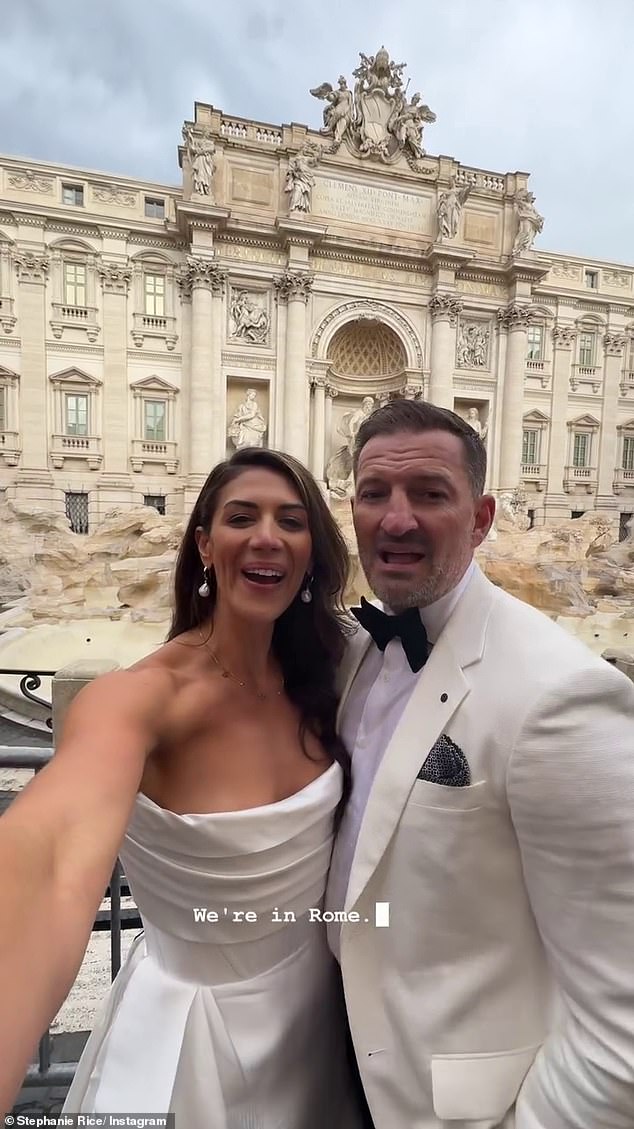 The pair (pictured in Rome) have made Dubai their home, with Rice first moving there in November 2023