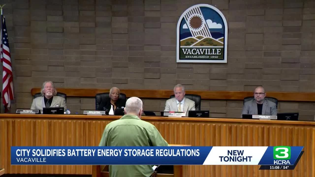 Vacaville City Council unanimously approves ordinance for battery ...