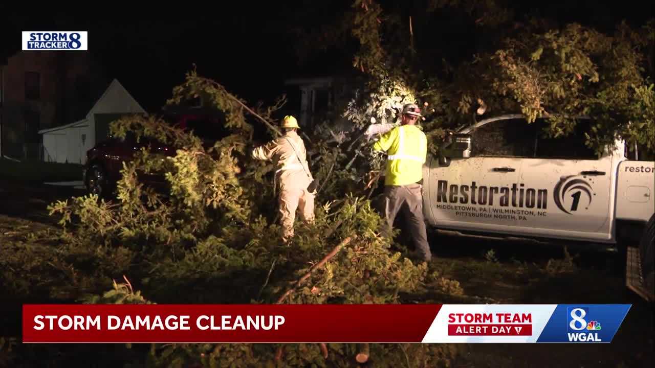 Cleanup efforts underway in Middletown, Dauphin County after storm damage