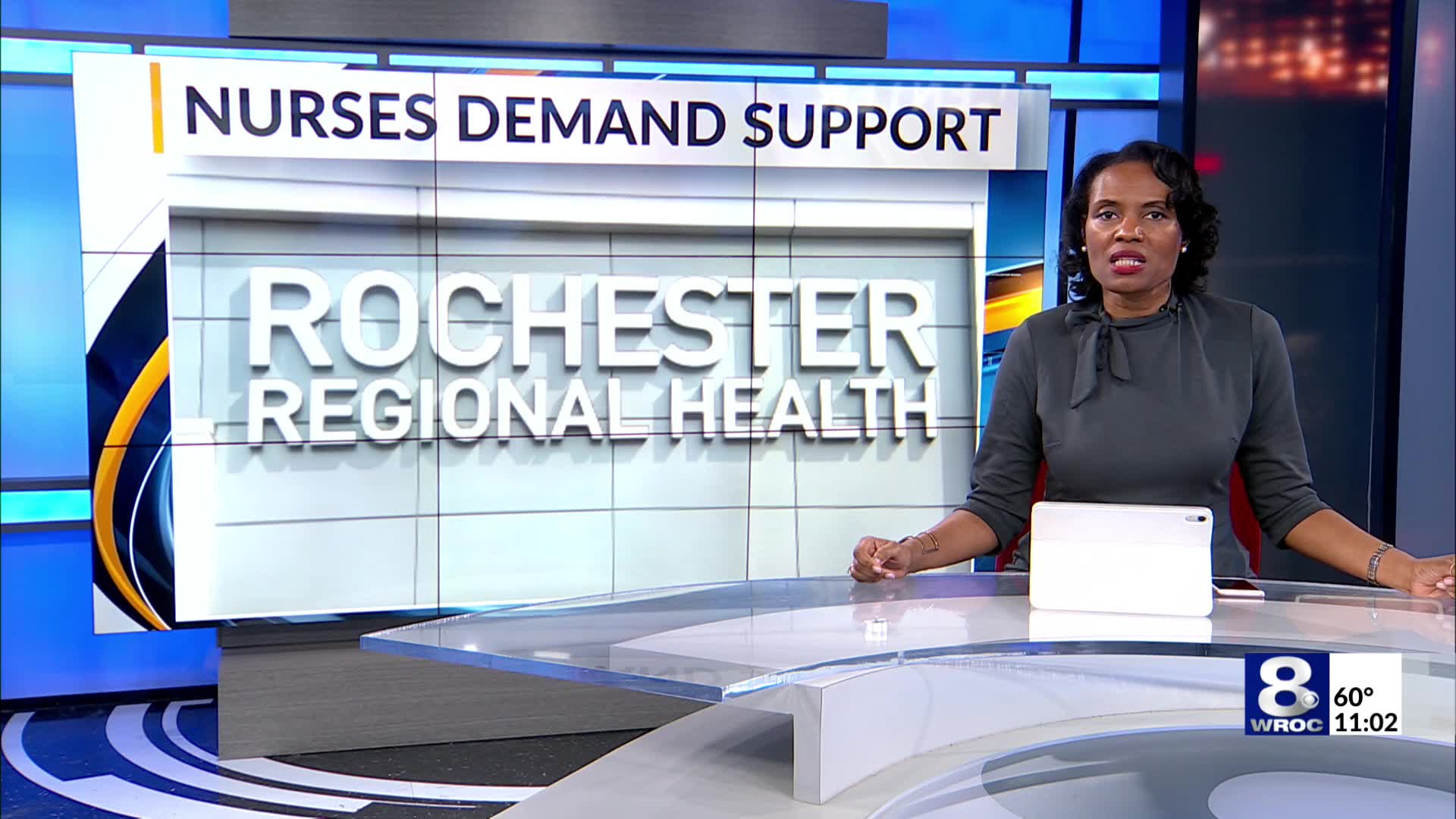 Rochester health workers picket for fair contract, staffing at Unity Center