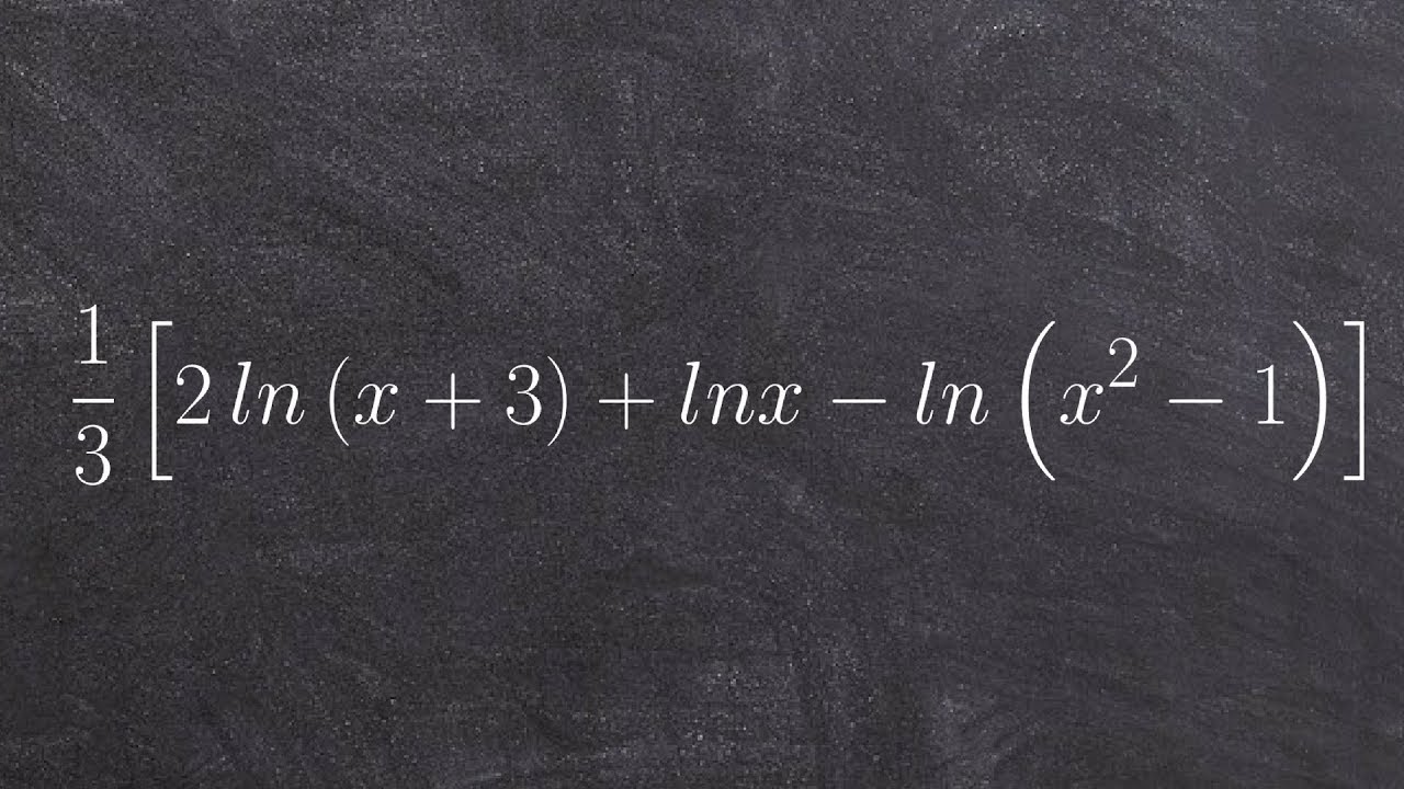 Condensing logarithmic expressions