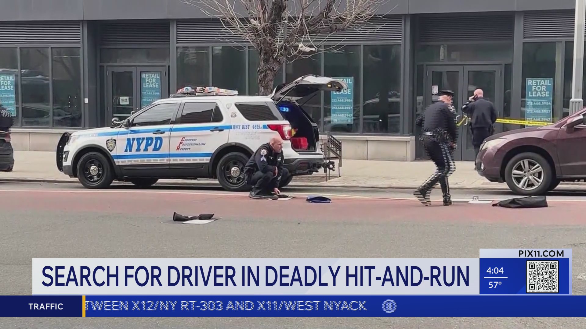Police search for driver in NYC deadly hit and run