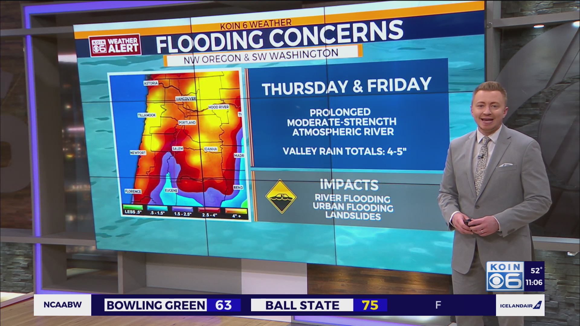 Atmospheric river impacts remain around Portland