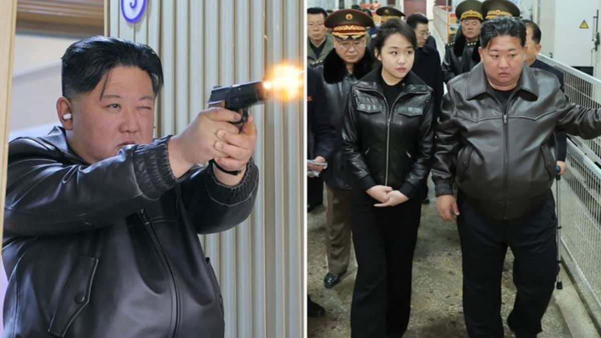 Kim Jong Un, daughter test-fire new pistols at shooting range in latest ...