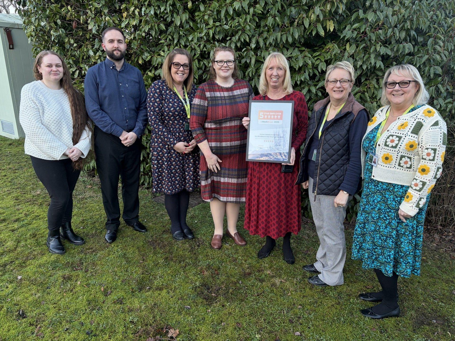 Home Instead recognised with prestigious WorkBuzz 5* employer award