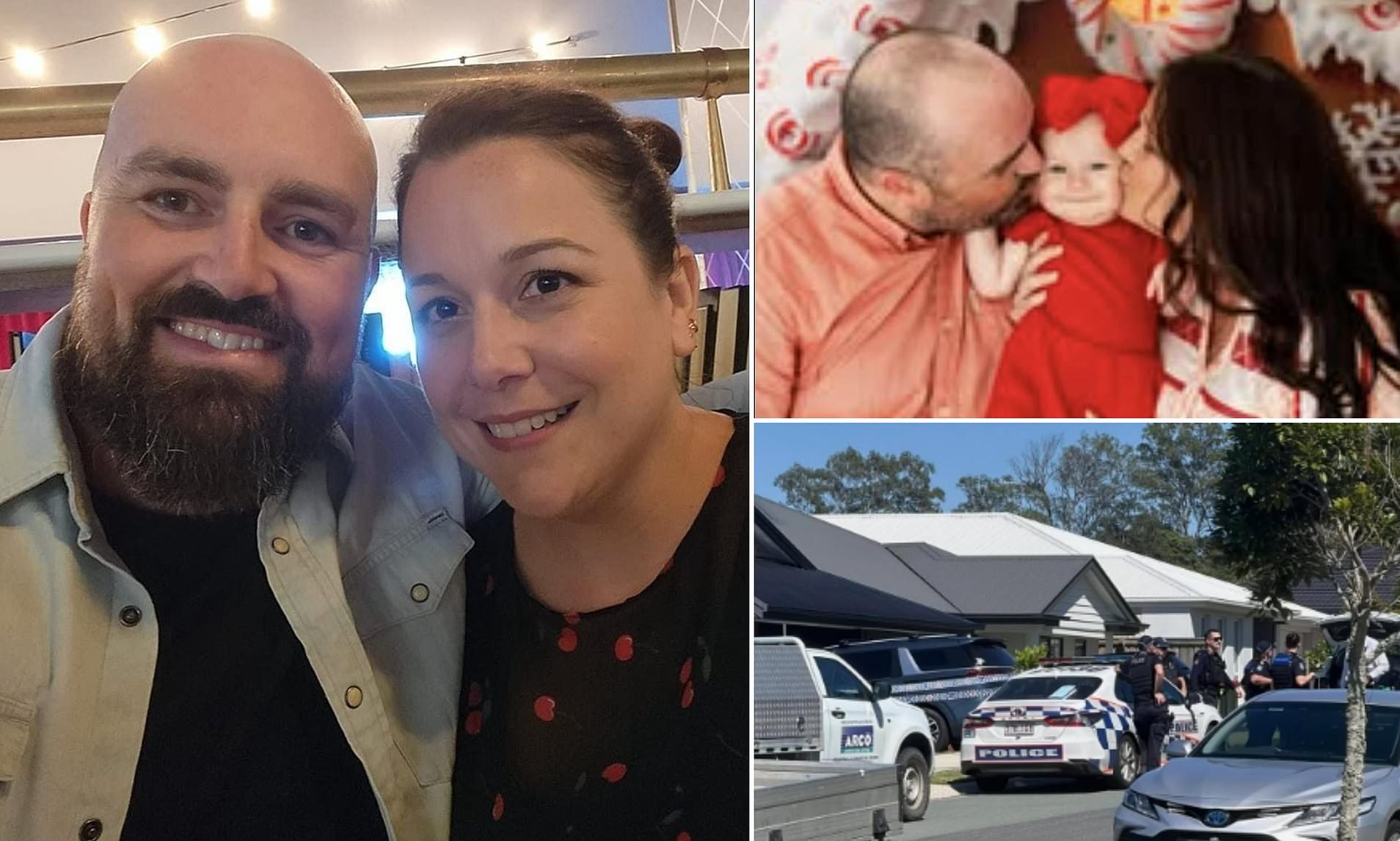 Pictured: Mum and one-year-old girl found dead inside home as man hit by a  car running to Woolworths