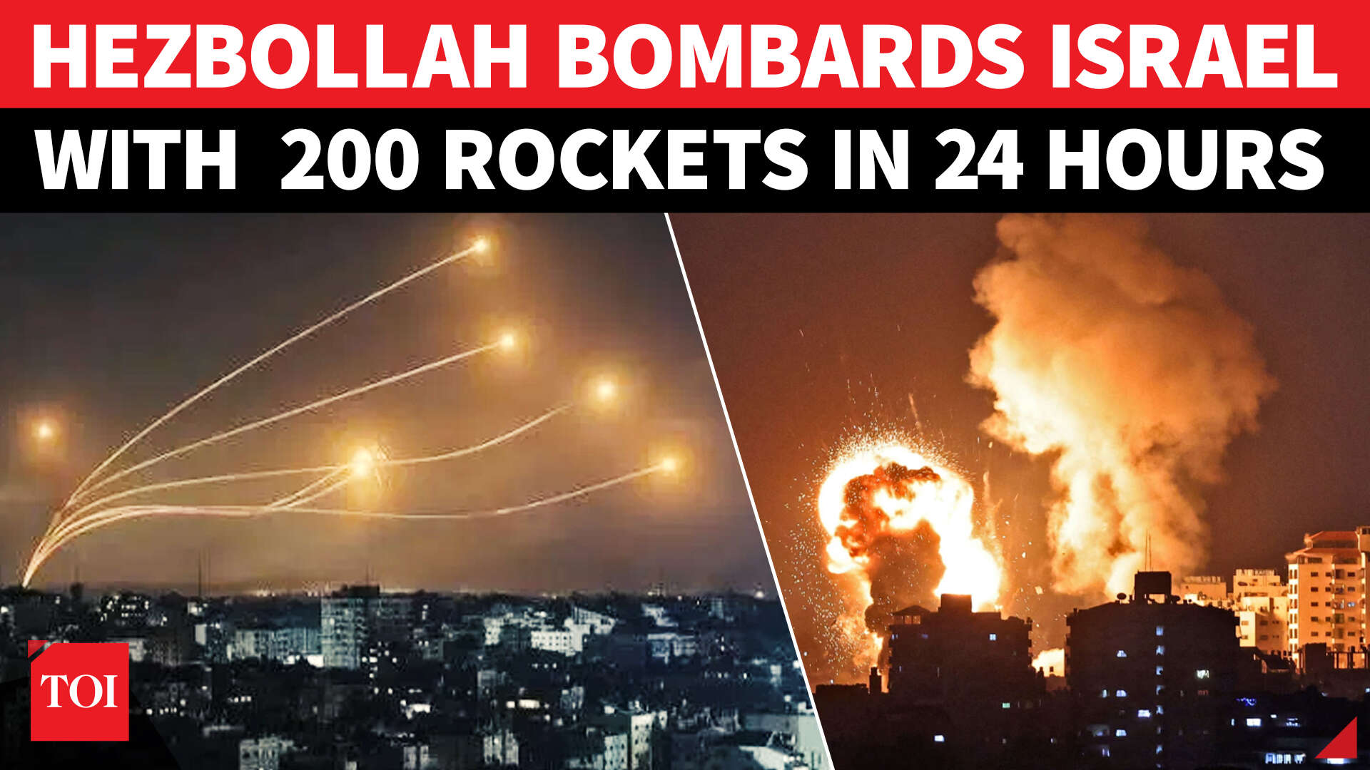 Hezbollah attacks Israel with 200 rockets; Lebanese group hits Haifa ...