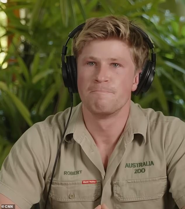 Robert Irwin fights back tears as he remembers late father Steve in his ...