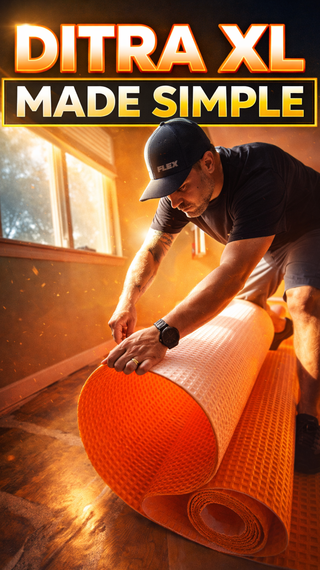 Ditra XL installation tips fast and simple method