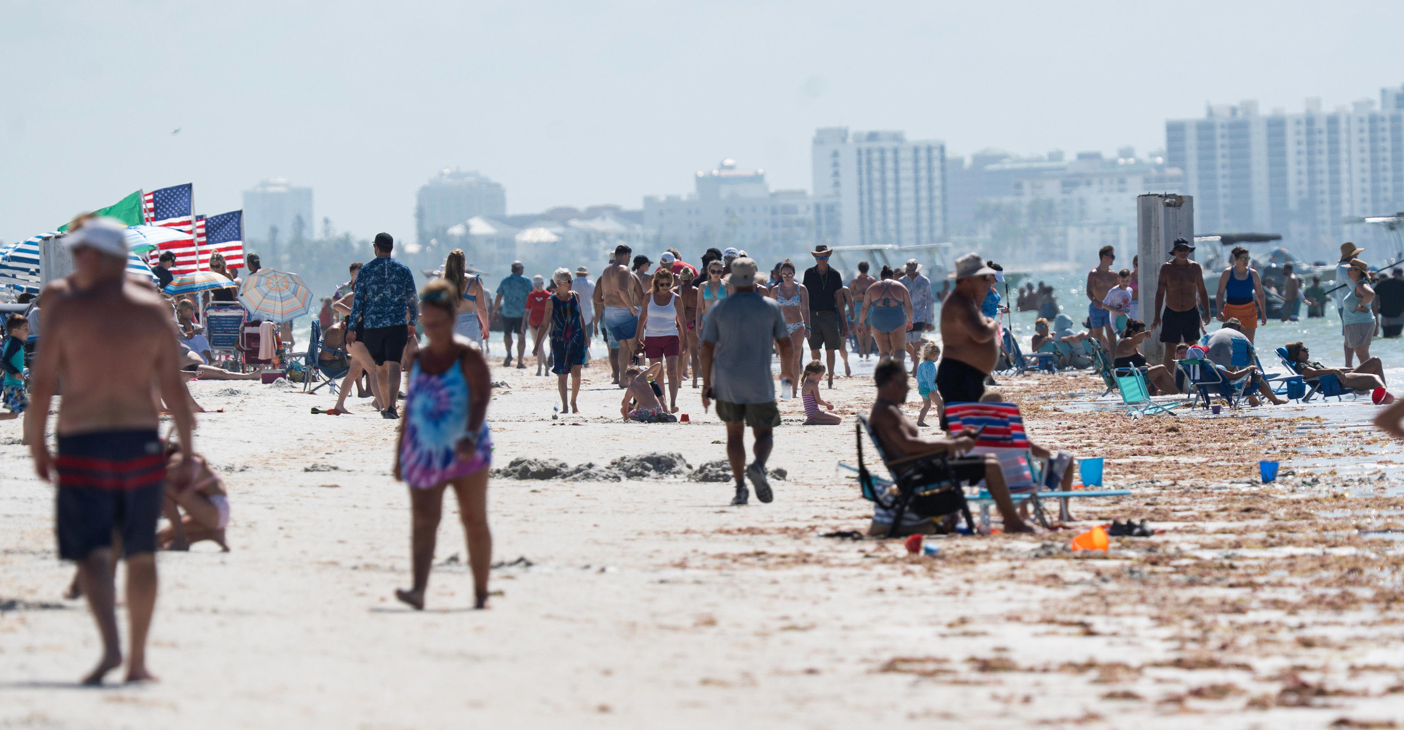 Sun, sand, suds. Florida spring break on display at Fort Myers Beach