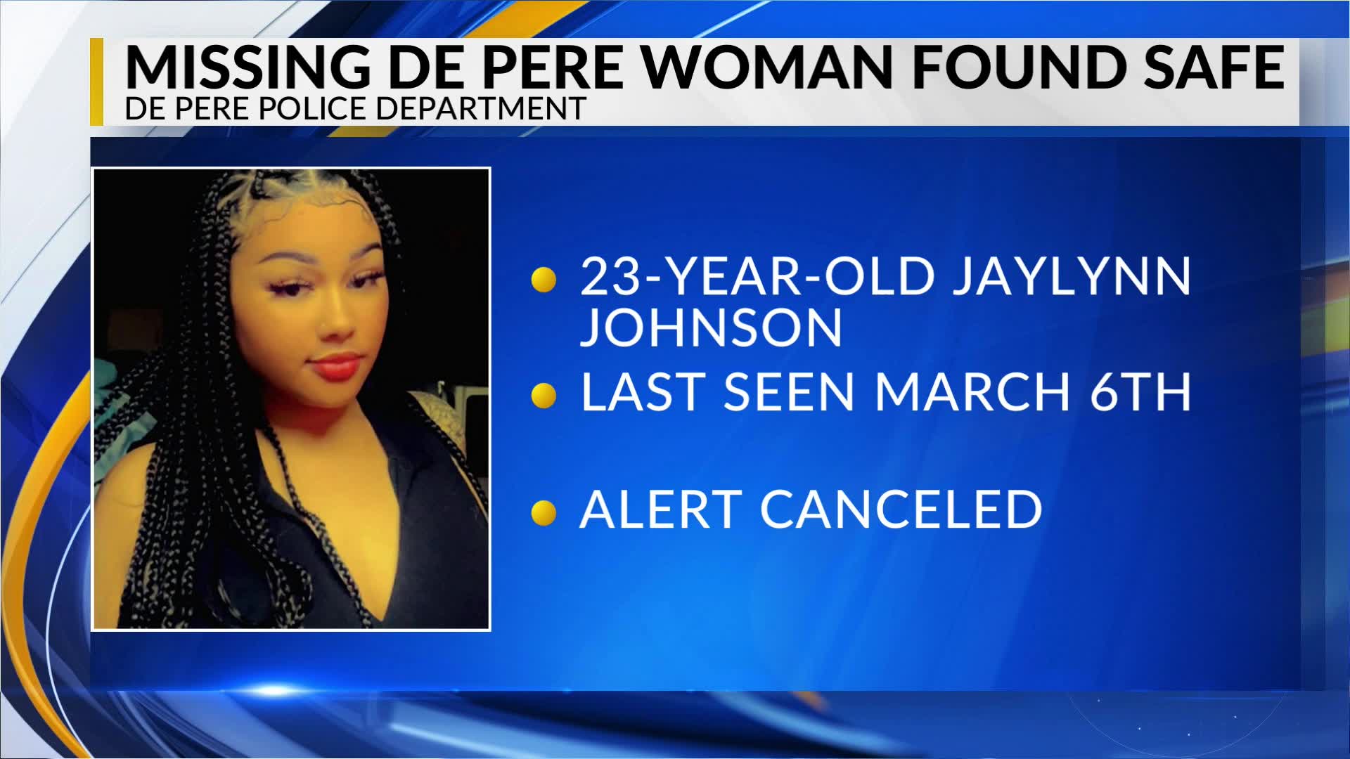 Missing pregnant woman from De Pere found safe