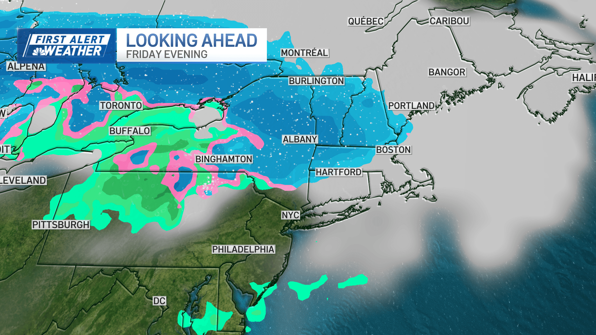 Scattered rain this morning, snow showers tomorrow night and a large ...