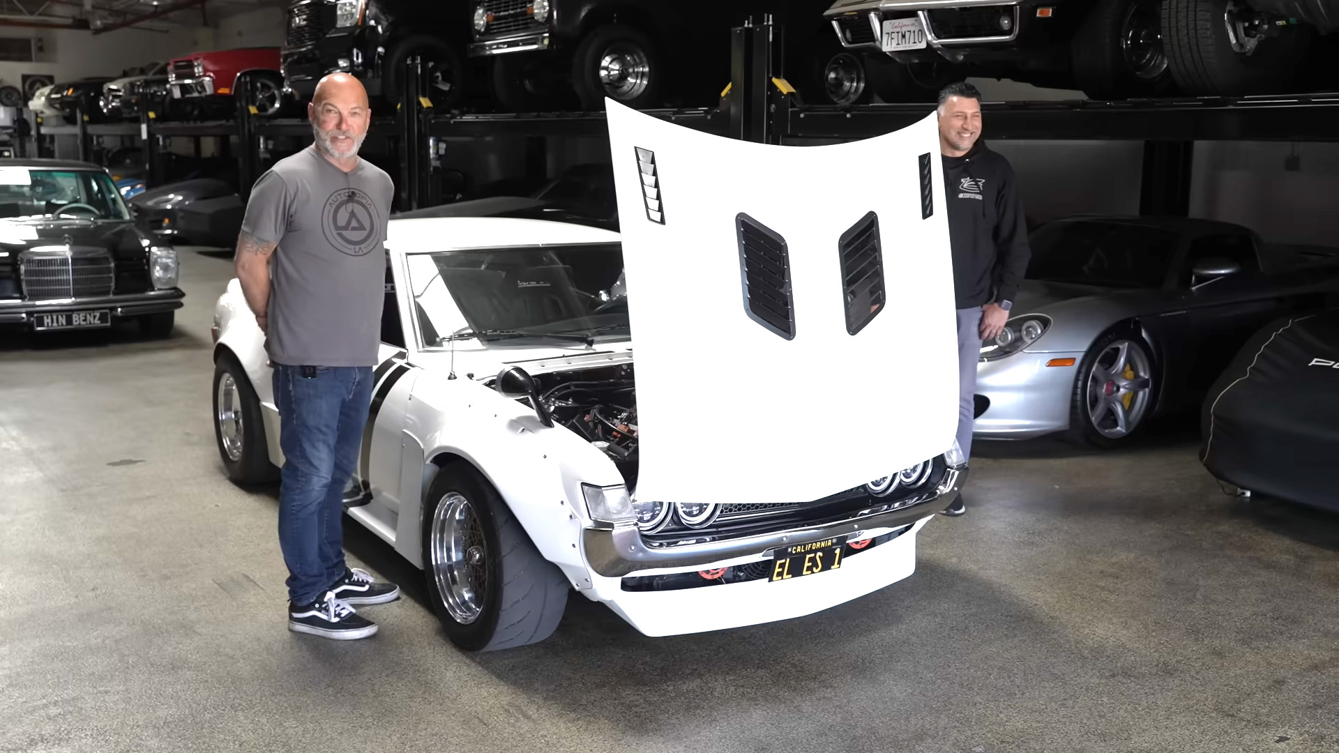 A Toyota Celica rebuilt with a powerful supercharged engine