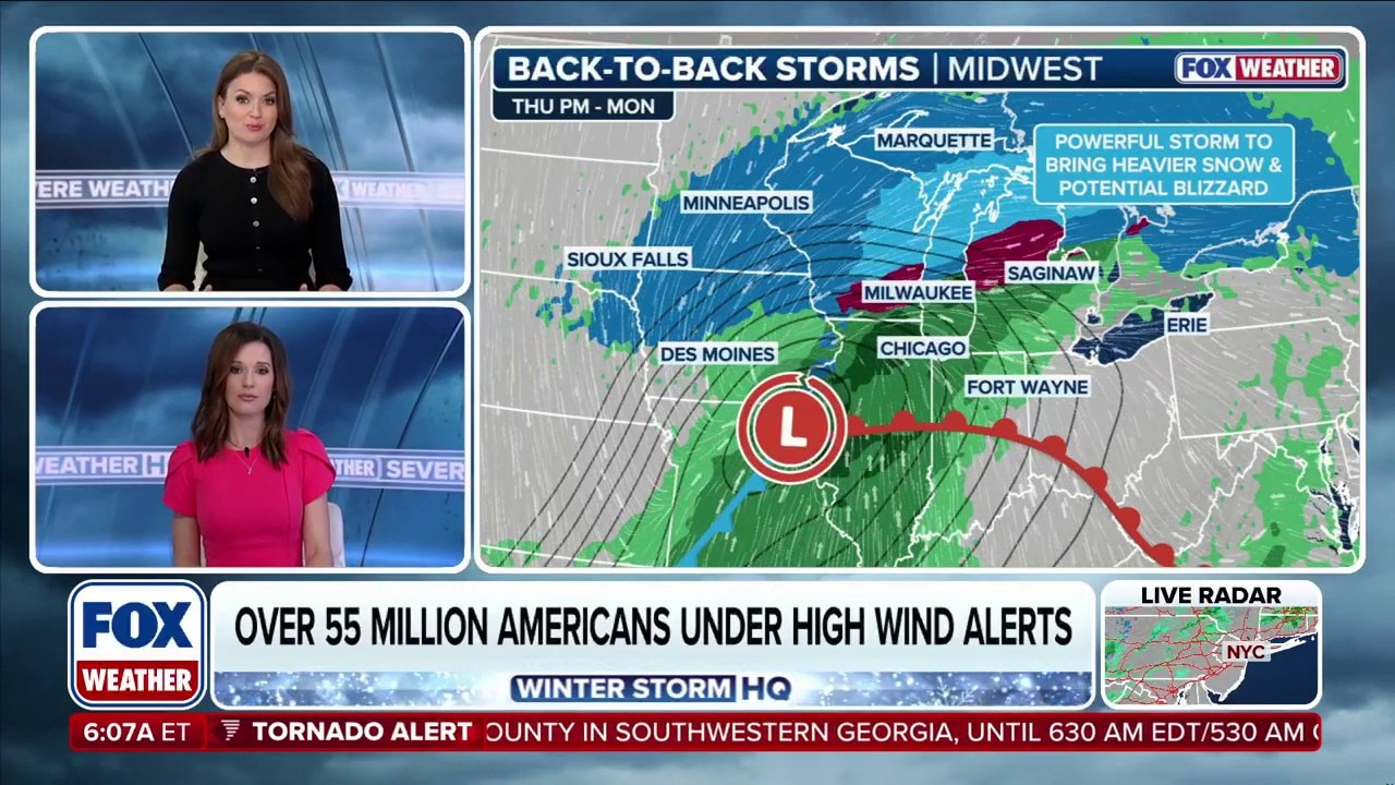 Winter storms to slam Northern Plains, Upper Midwest with feet of snow ...