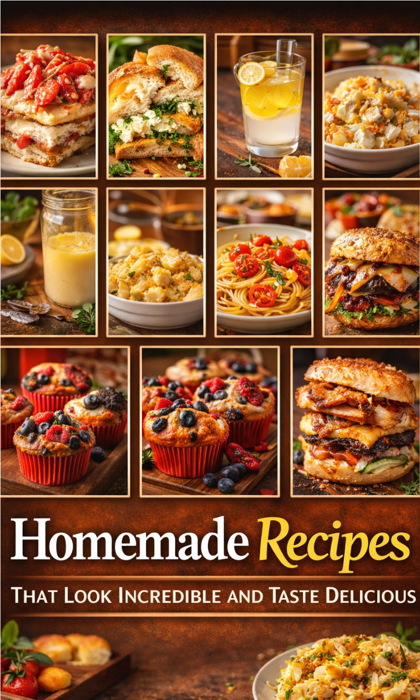Homemade recipes that look incredible and taste delicious