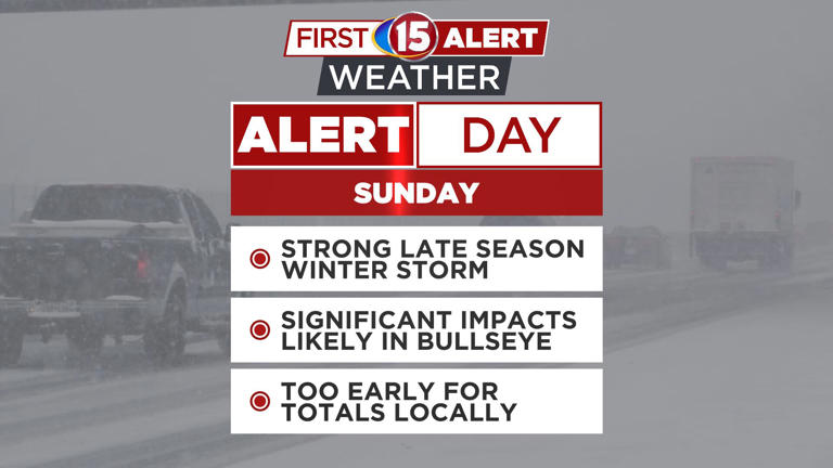 First alert day Friday - strong wind expected