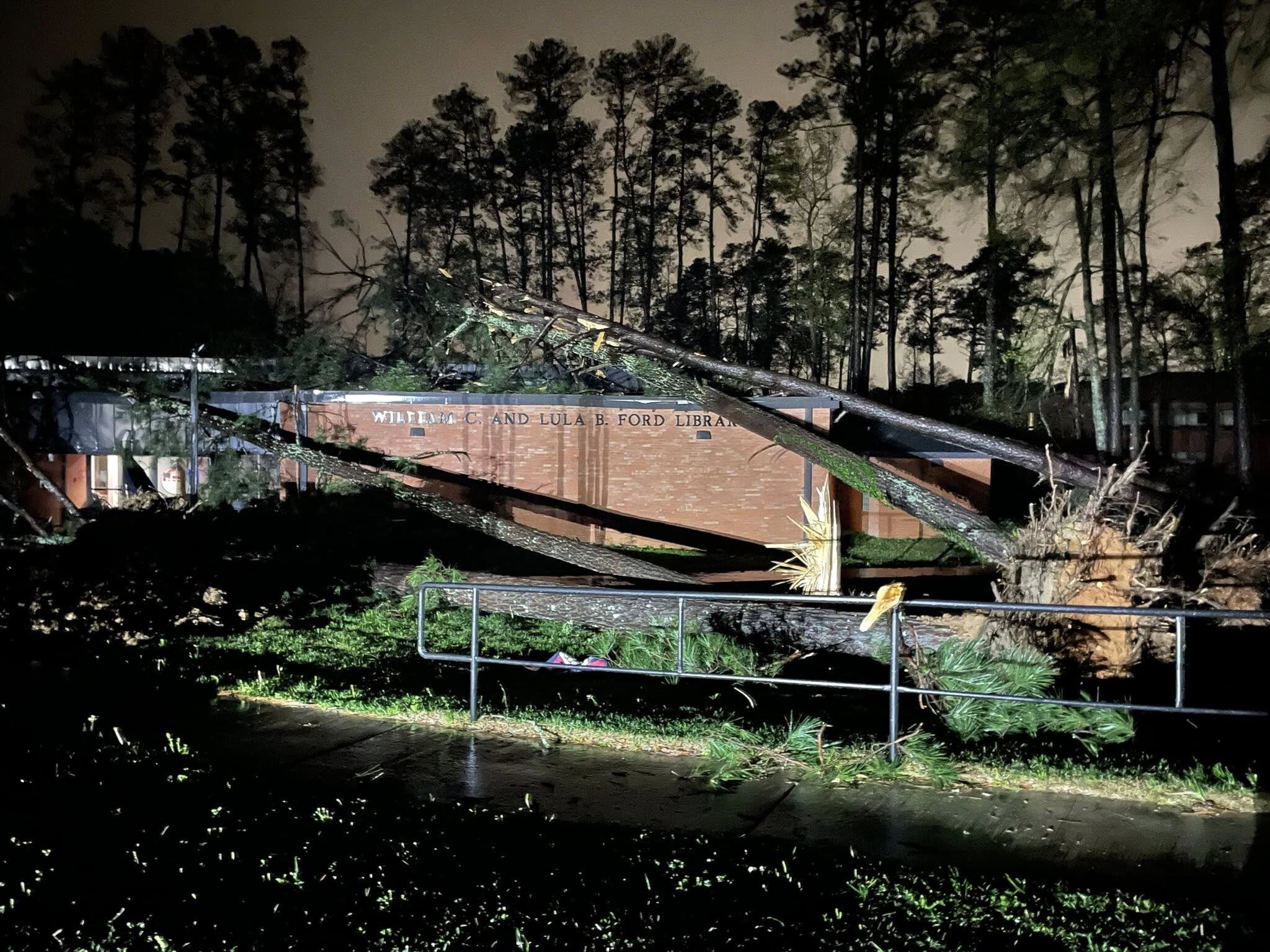 Local community college damaged due to severe weather<br><br>