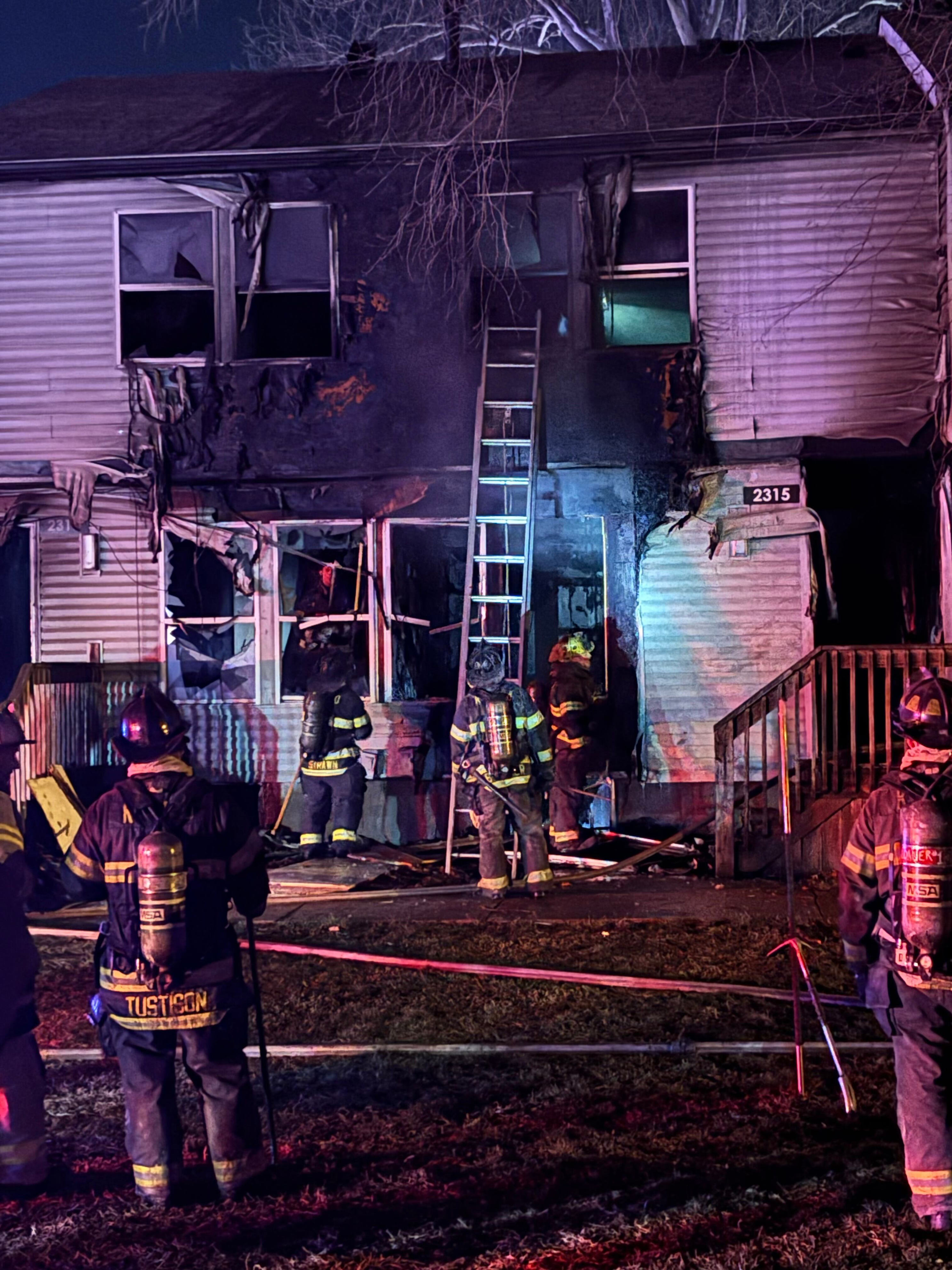 3 rescued in Kansas City apartment fire; firefighter falls through floor