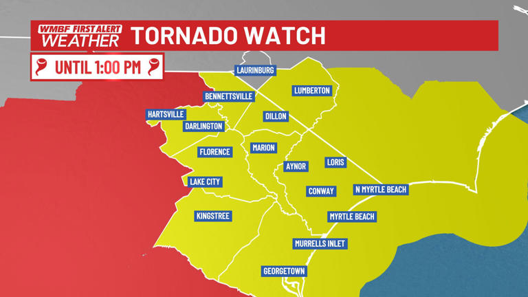 FIRST ALERT - A SEVERE THUNDERSTORM WATCH is now in effect through