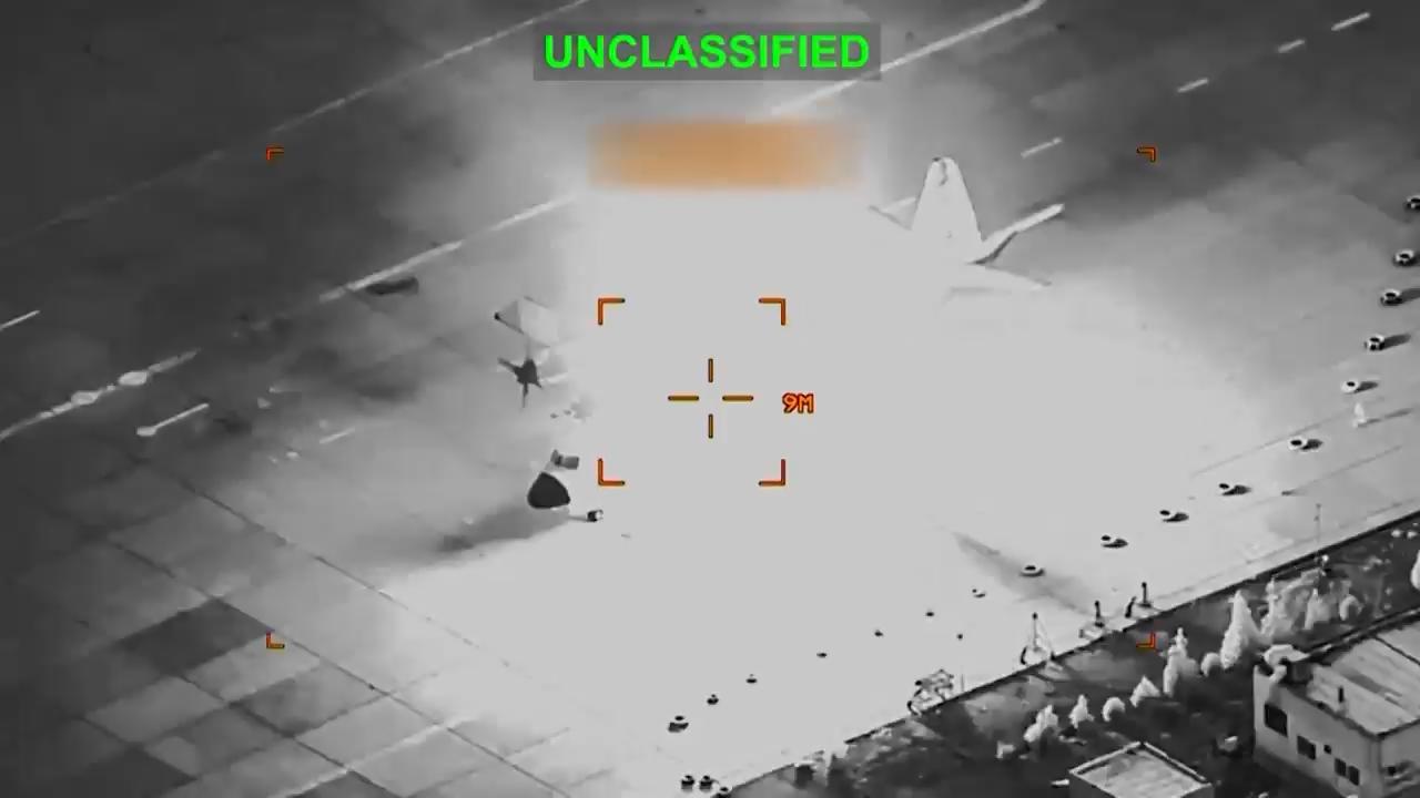 US Central Command releases video of strikes on Iranian planes, boats, trucks<br><br>