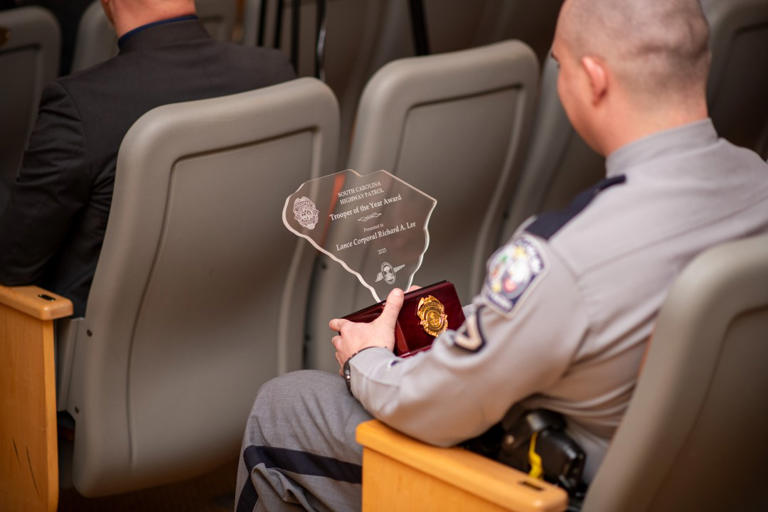 South Carolina trooper honored as 'Trooper of the Year' after stopping ...