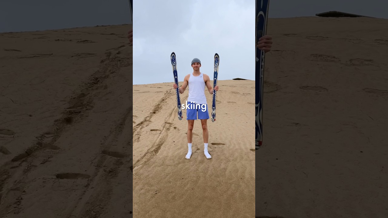 I brought snow to the desert for the ultimate skiing challenge!