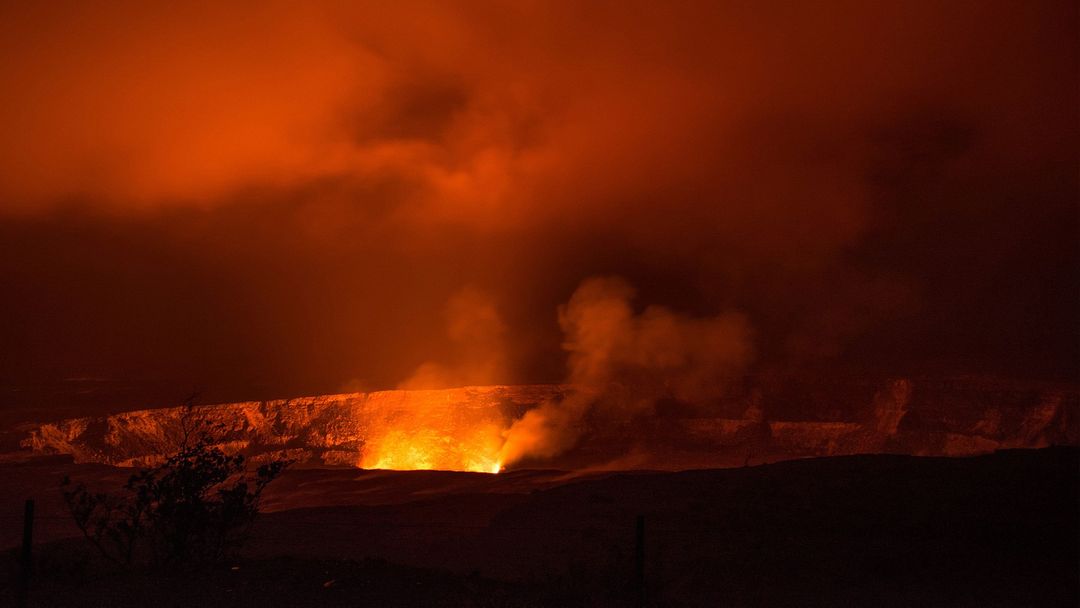 Surviving a fall into a volcano