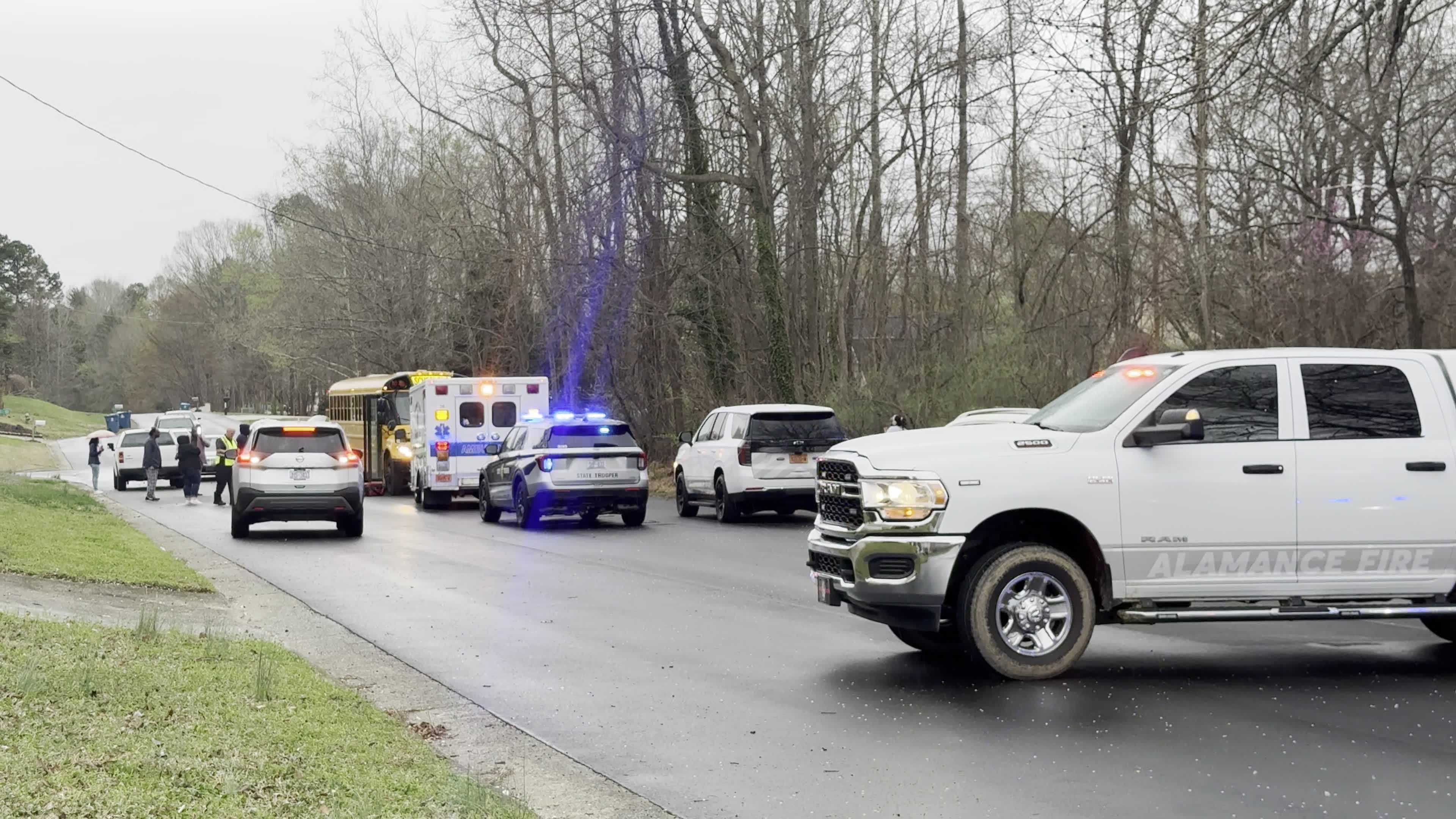 First responders on the scene of crash in Guilford County