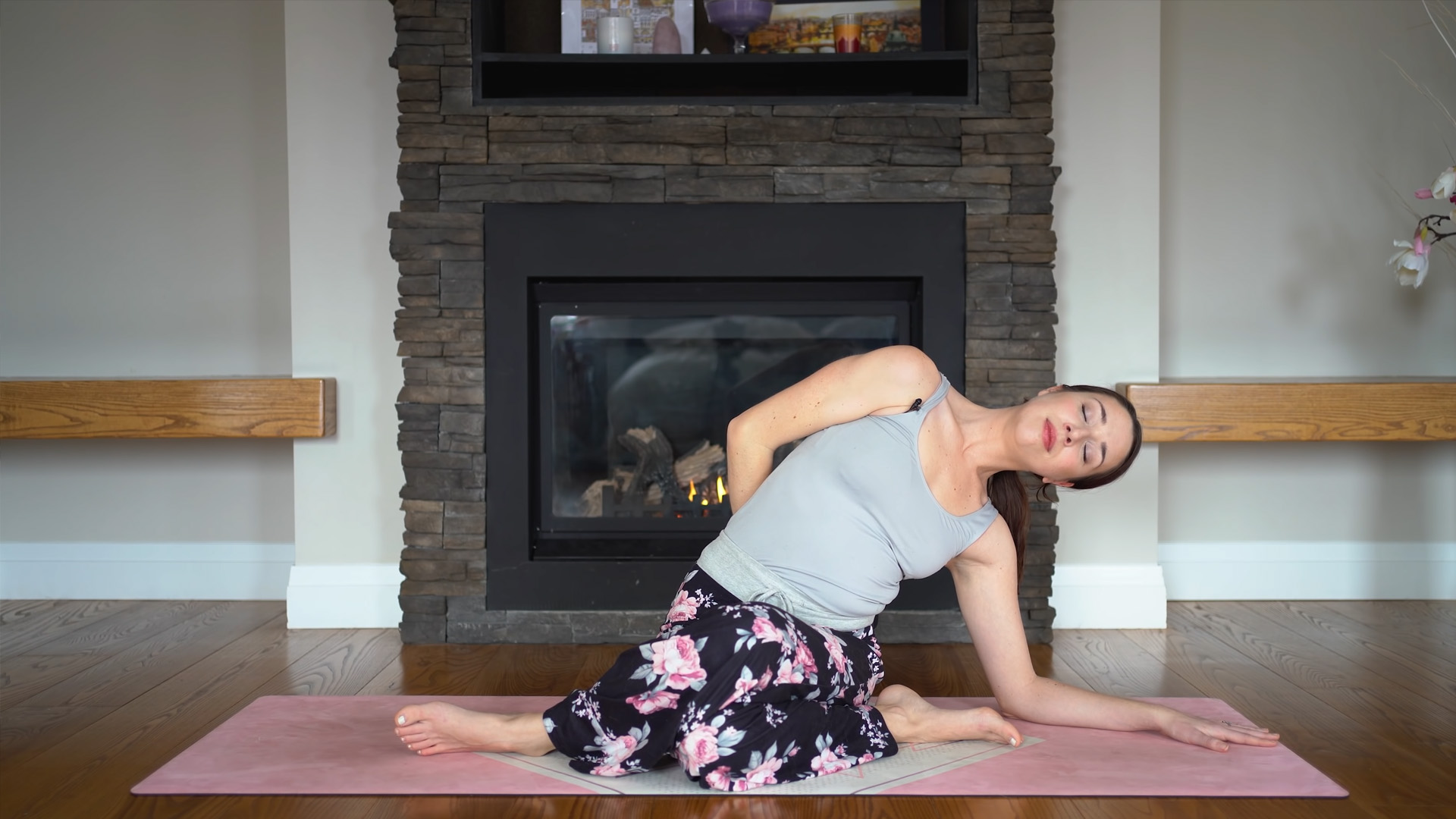Deep stretch yin yoga for better sleep