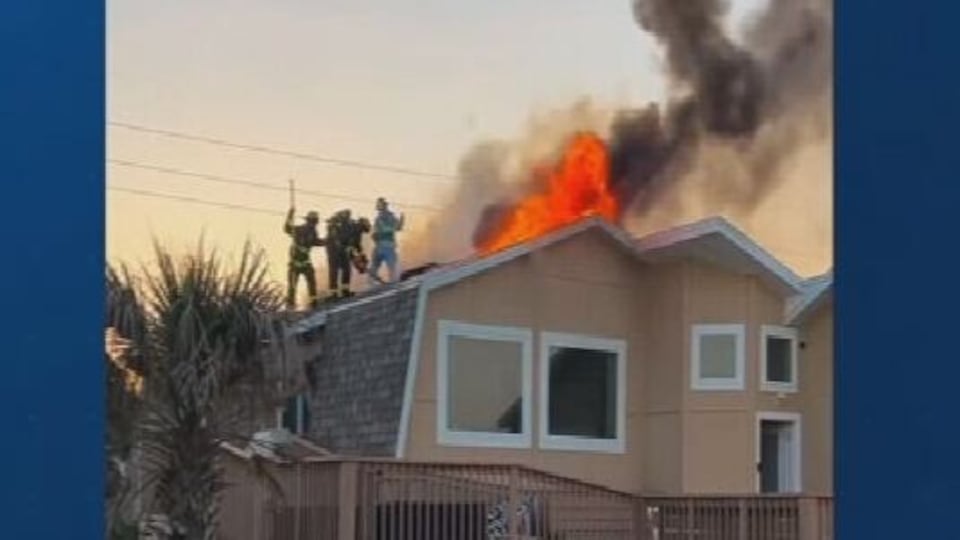Firefighter hurt battling house fire in Flagler Beach