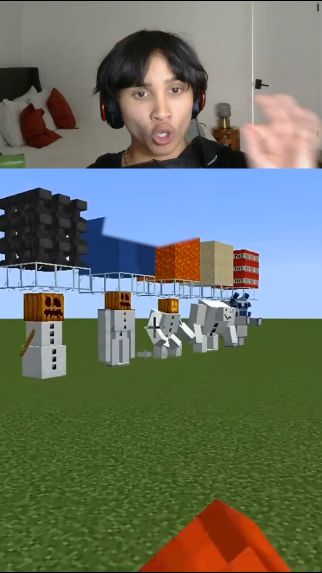 Which Minecraft snow golems can survive these obstacles?