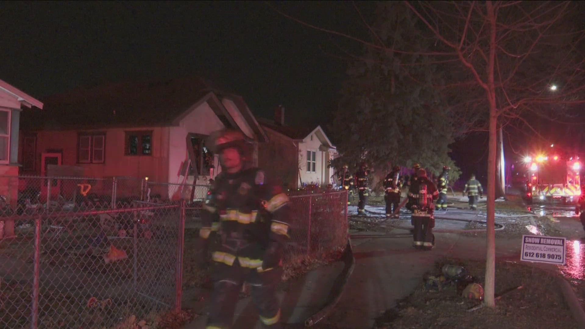 Man hospitalized after house fire in Minneapolis