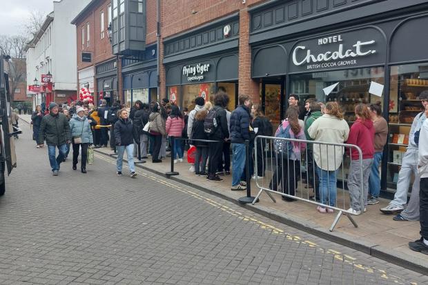 Hundreds queue in Colchester city centre for opening of new Chopstix ...