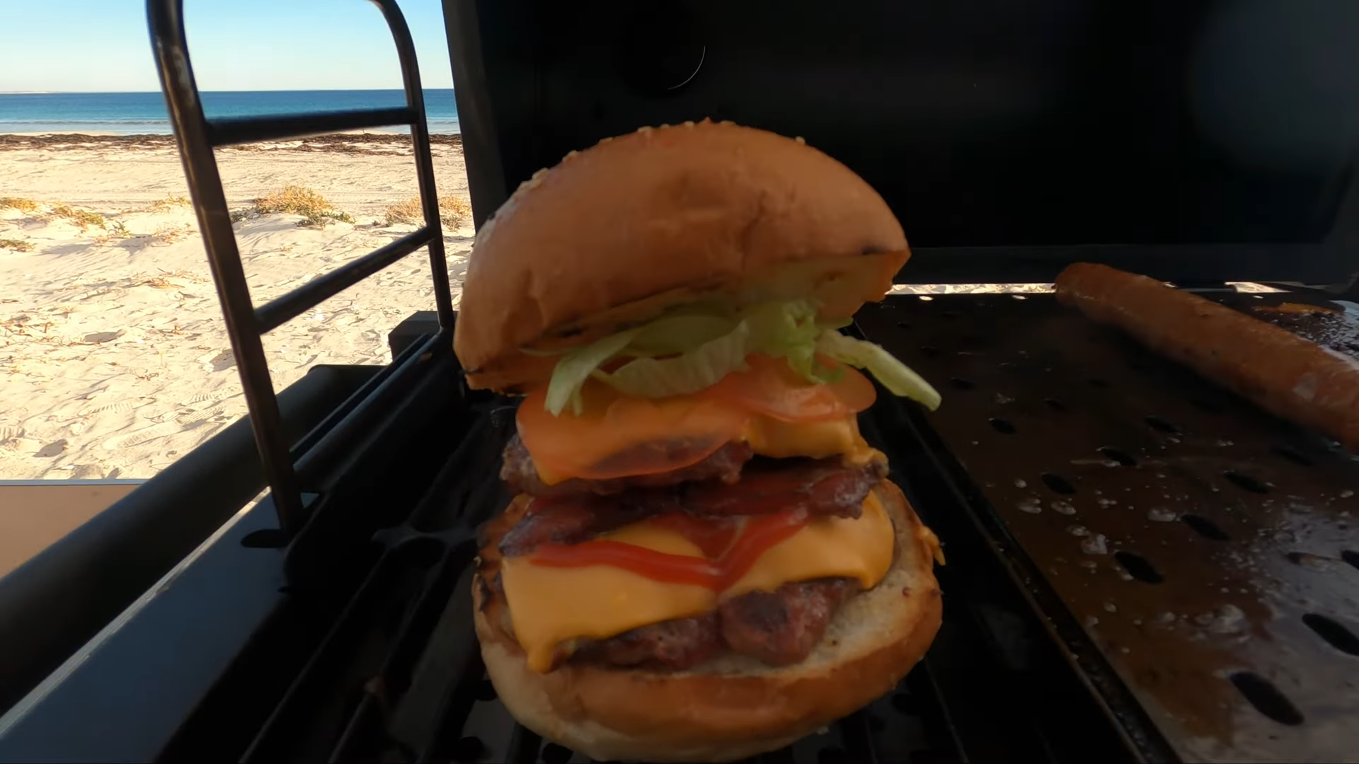 This is what happened when I cooked on a portable BBQ while camping
