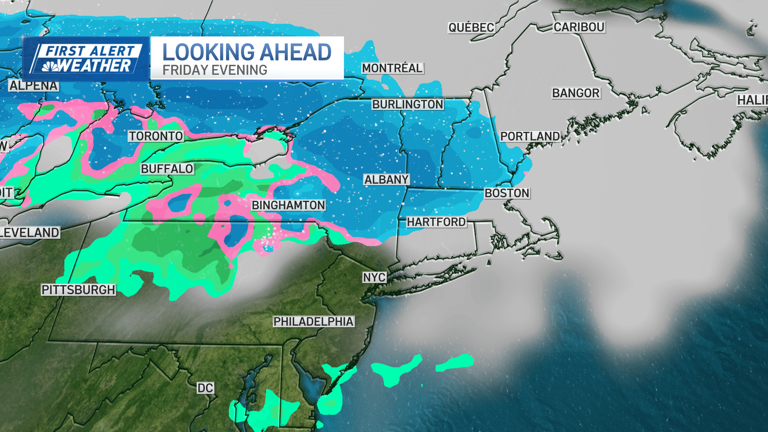 Scattered rain this morning, snow showers tomorrow night and a large ...