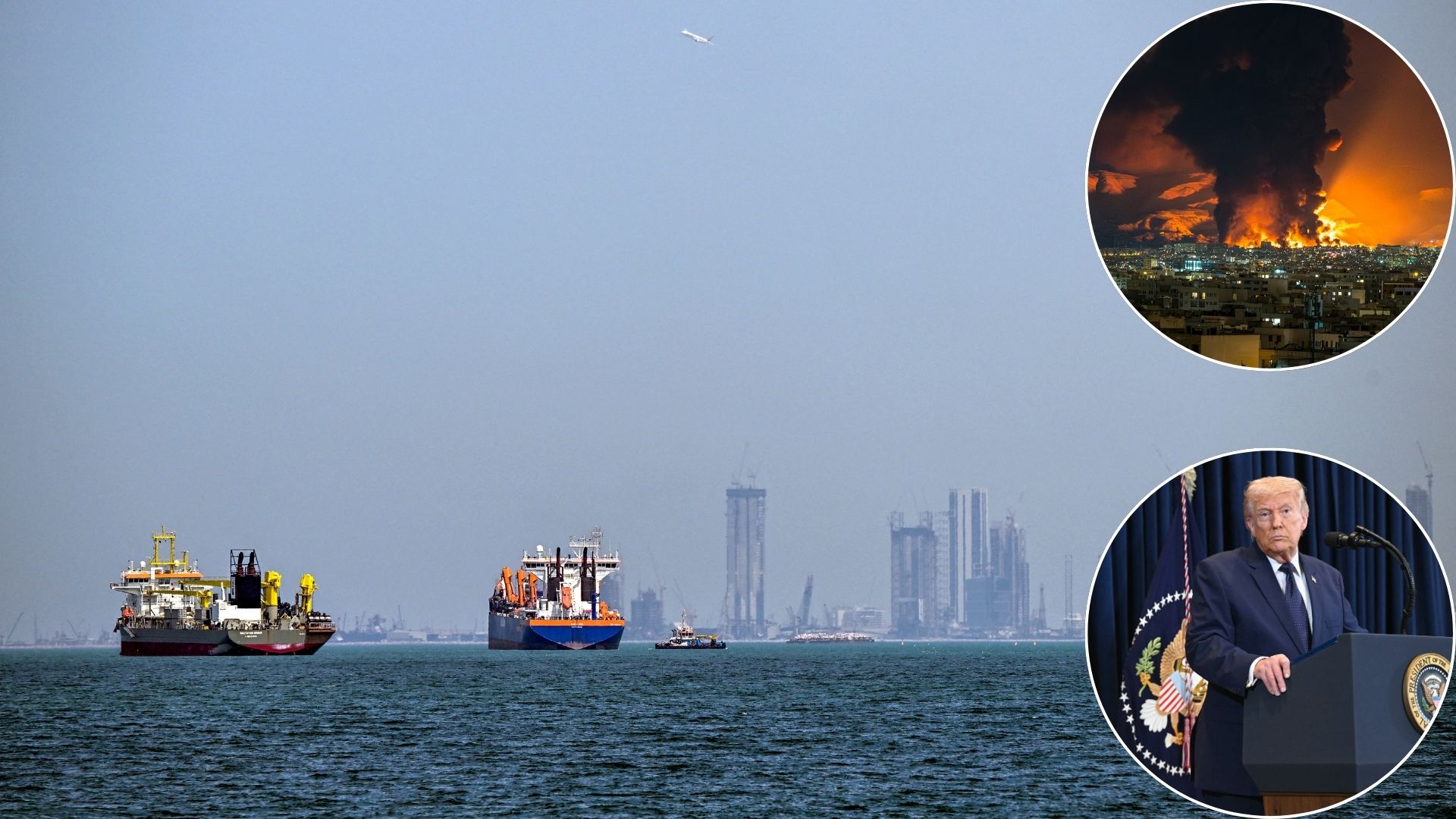 More ships attacked and in flames in Strait of Hormuz