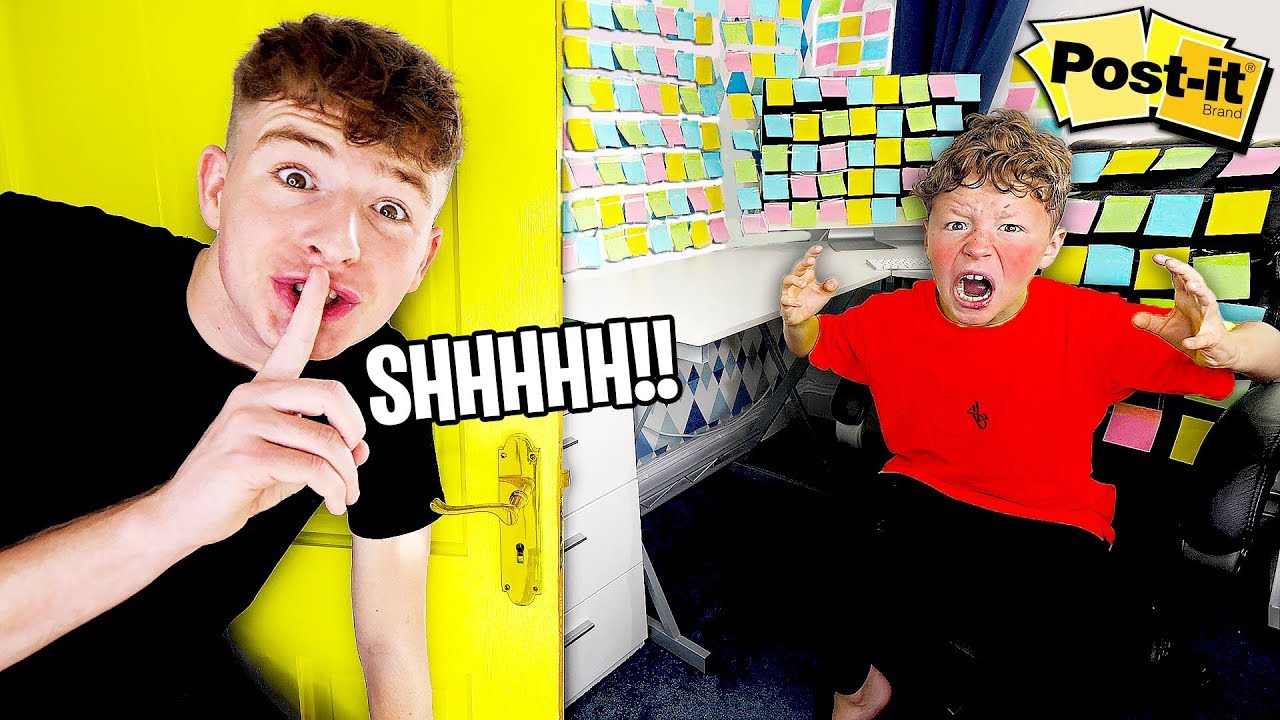 Man pranks a little brother's room for twenty four hours