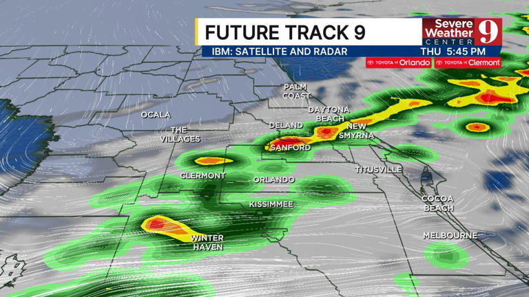 Rain chances rise as cold front moves across Central Florida on Thursday
