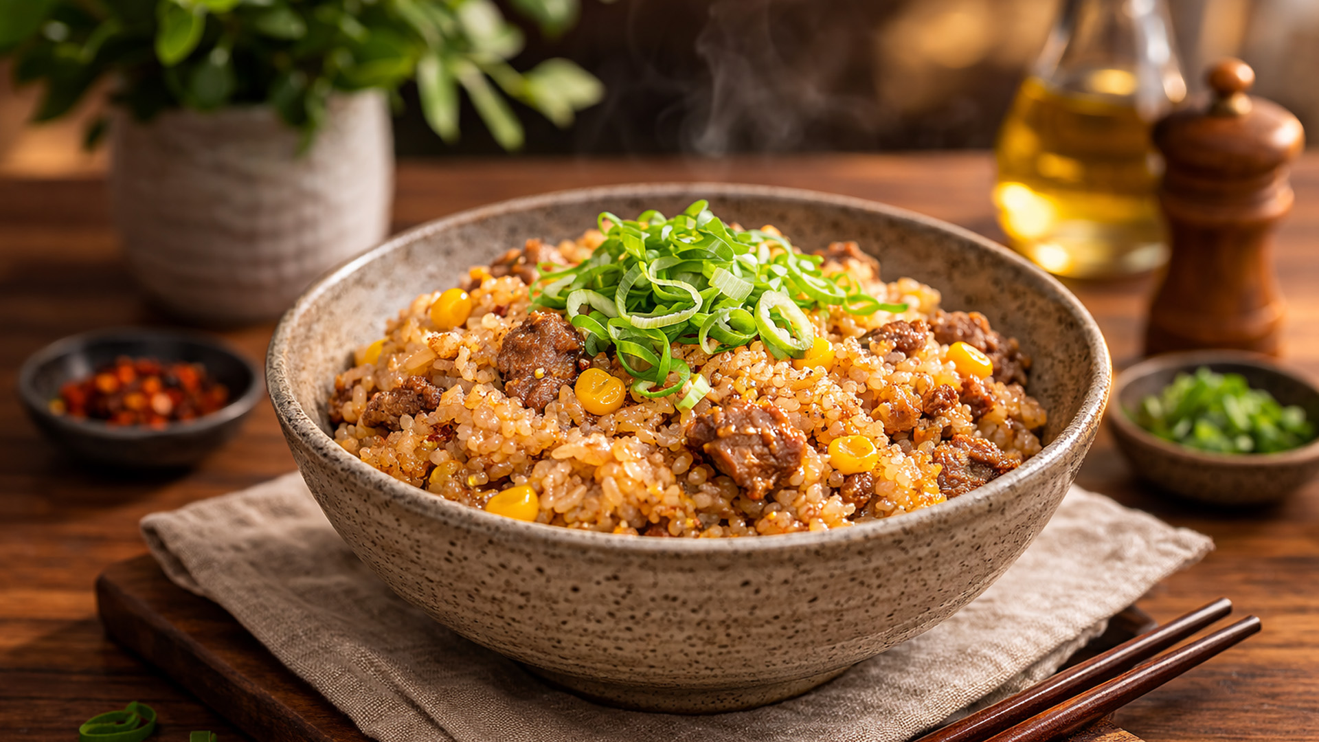Simple beef pepper rice in just 20 minutes