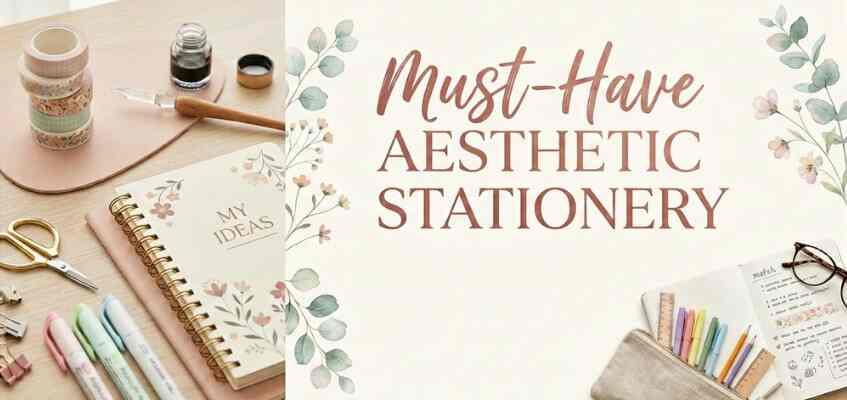 Aesthetic stationery: Simple desk essentials that make work feel better