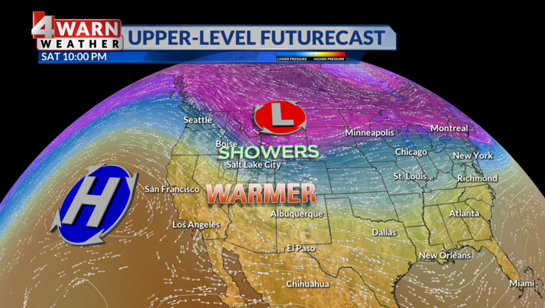 A warm up on the way with high pressure impacting us today and for the ...
