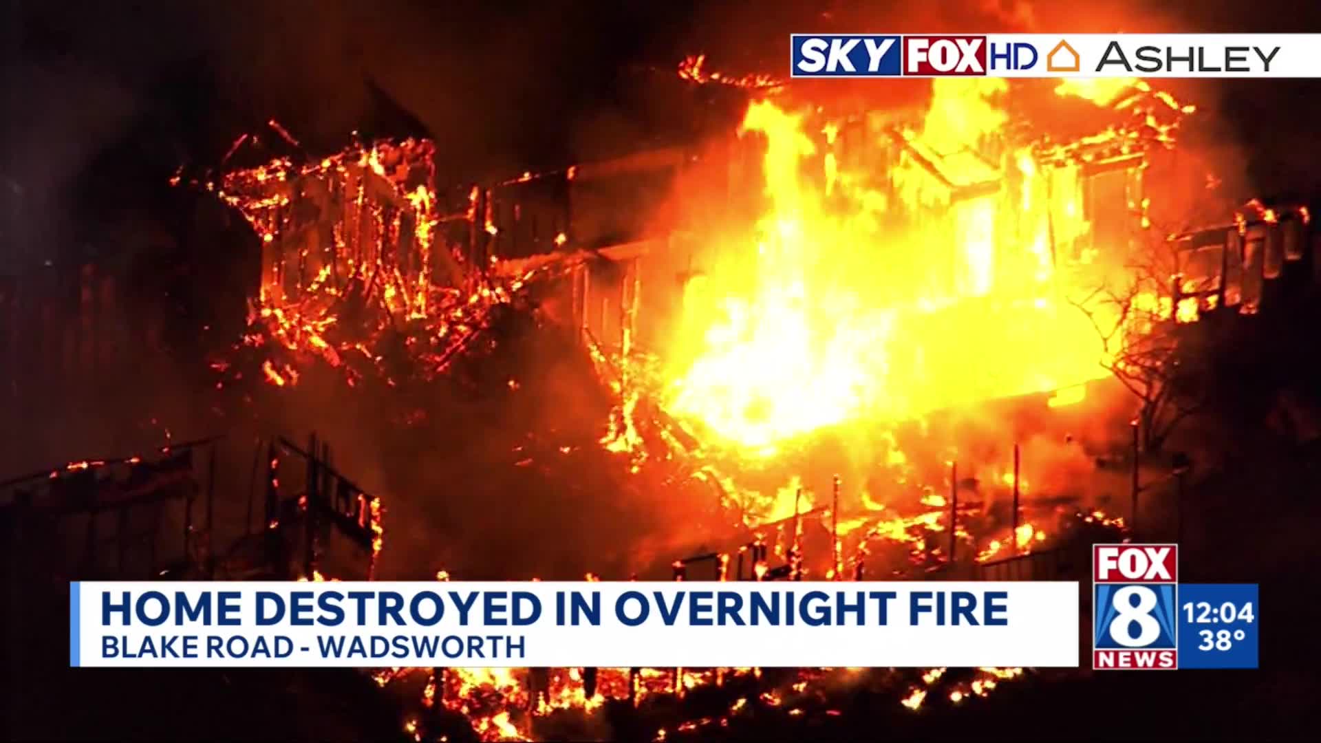 Wadsworth home a total loss after early Thursday fire