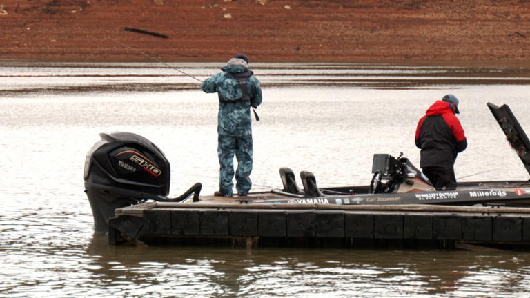 Celebrities participate in Pro-Am competition on Douglas Lake during ...