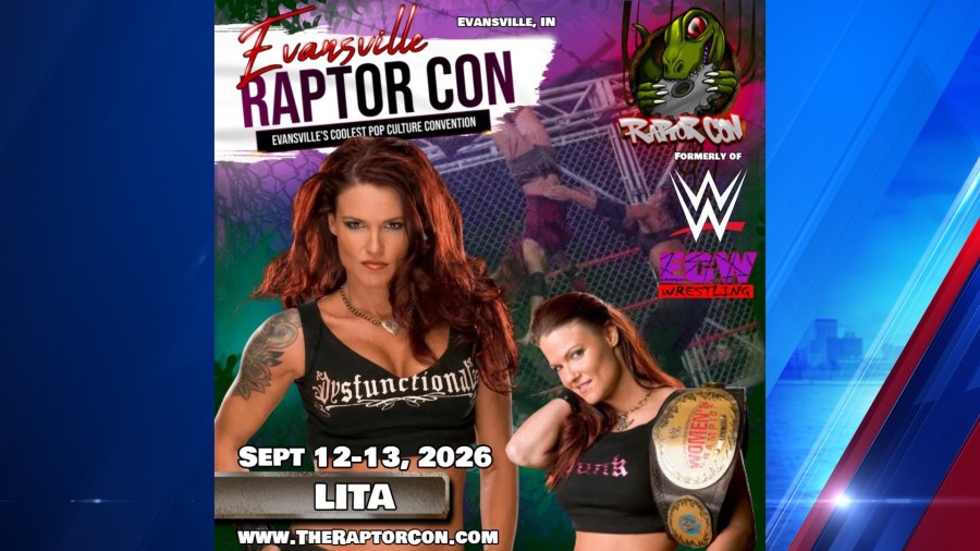 Evansville Raptor Con to welcome wrestling icon Lita
