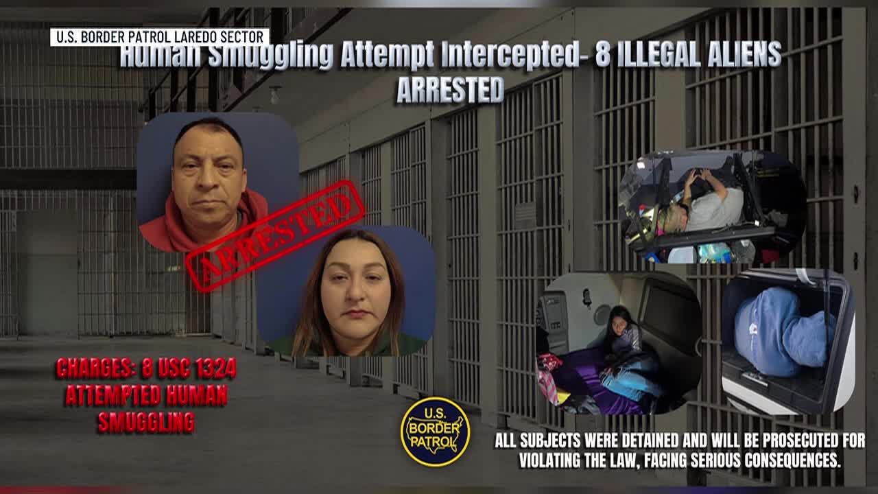 BP stops human smuggling attempt at Laredo North checkpoint