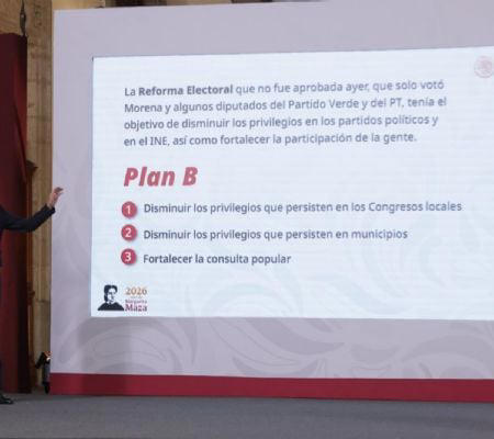 Sheinbaum presenta plan B tras rechazo a la reforma electoral; va ...